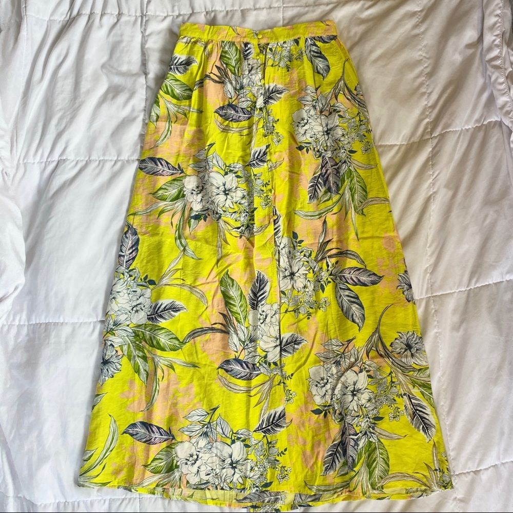NWT Neon Green Maxi Skirt